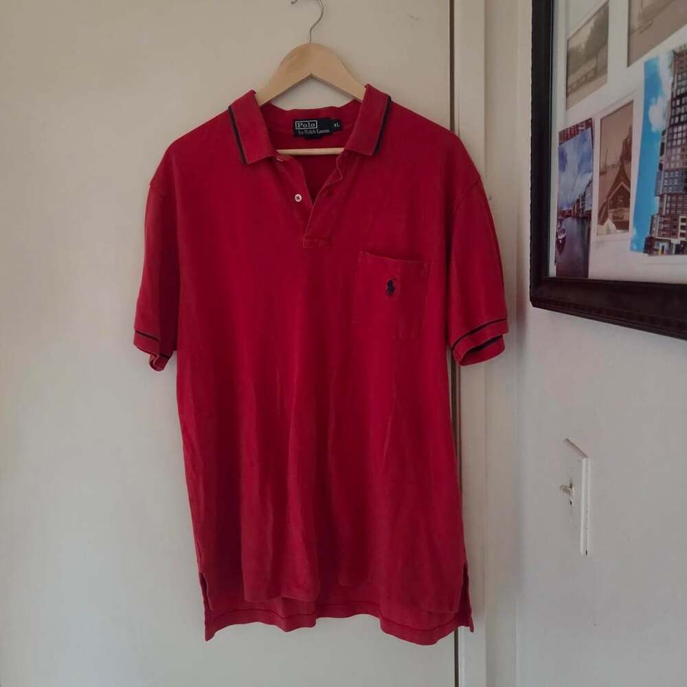 Polo Ralph Lauren Red Pocket Polo Shirt XL
